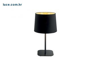 Crno zlatna stolna lampa