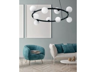 luster pmi okrugli crni kugle