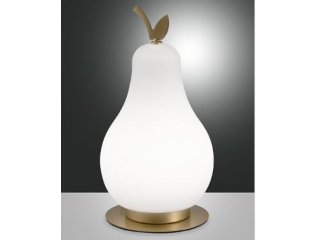 Stolna lampa Wilma - bijela, mjed