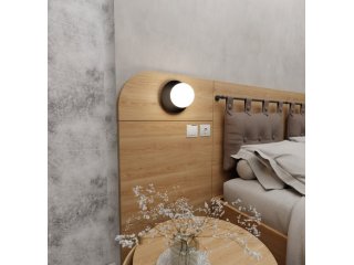 Zidna lampa Minarva K1 - crna