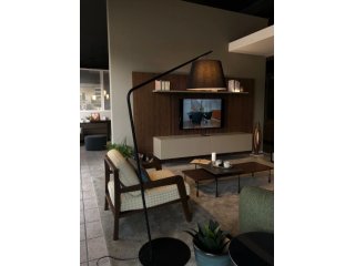 Podna lampa Velvet - crna