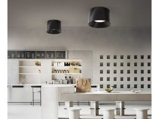 Stropna lampa Hole - crna
